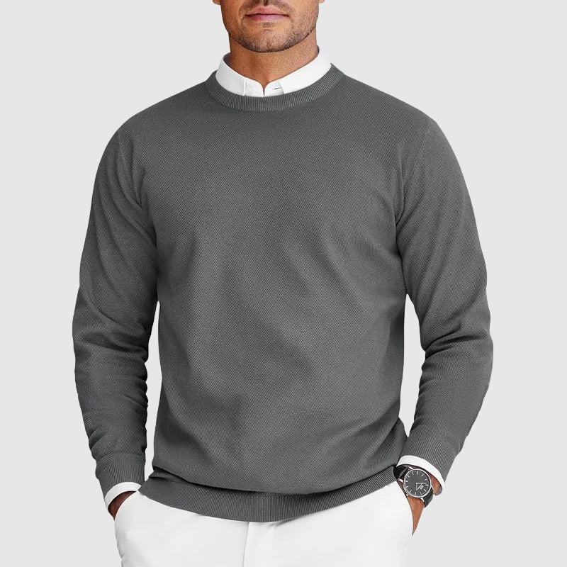 Mitchell – Langärmeliger Pullover Mit Rundhalsausschnitt