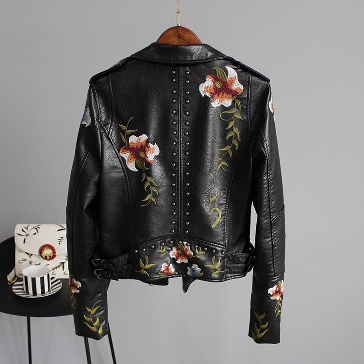 Kymber – Blumenmuster Lederjacke