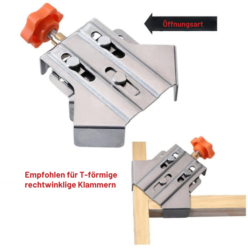 ClampMaster – Mehrzweck-Edelstahl 90° Eckklemme