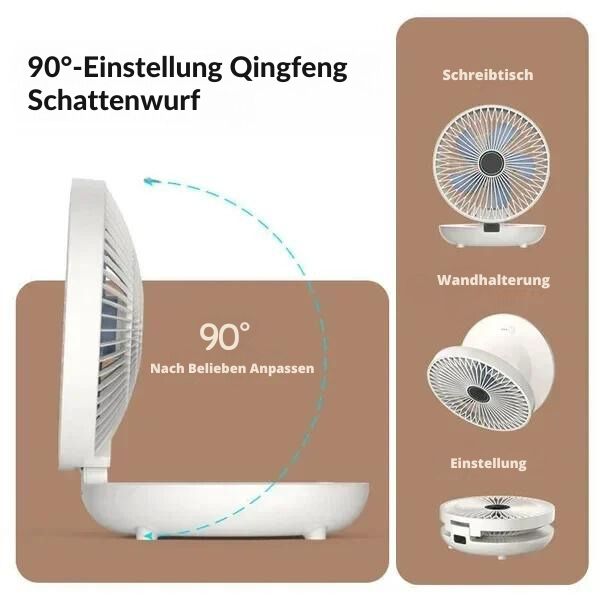 EcoBreeze™ - Tragbarer Ventilator zur Wandmontage