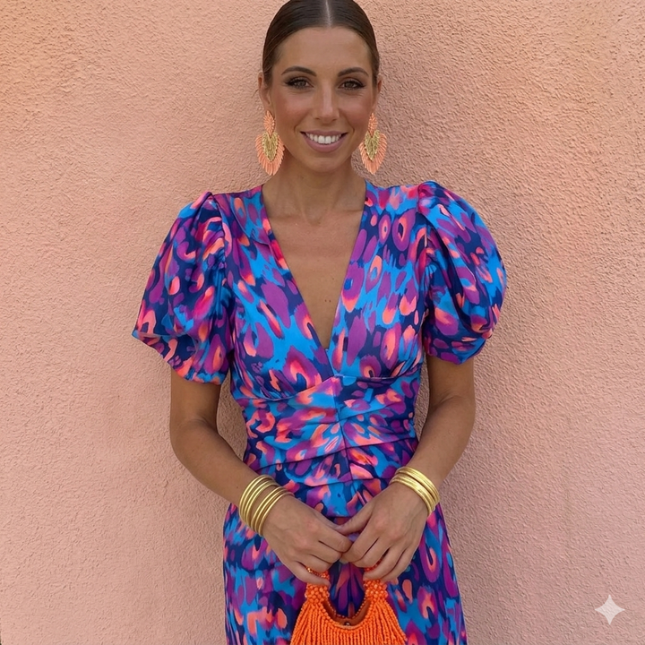 Nutta - Kleid Mit Plissierten Ärmeln