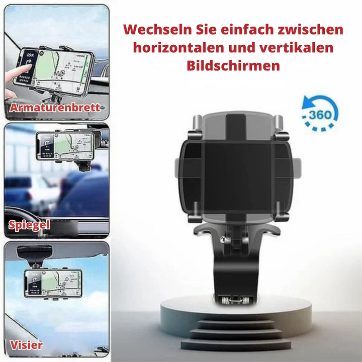DriveHold – Multifunktionale Handyhalterung fürs Armaturenbrett