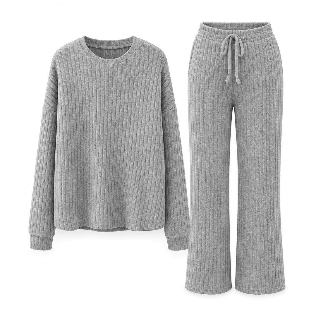 Lesana – Sportliches, Gestreiftes Zweiteiliges Set