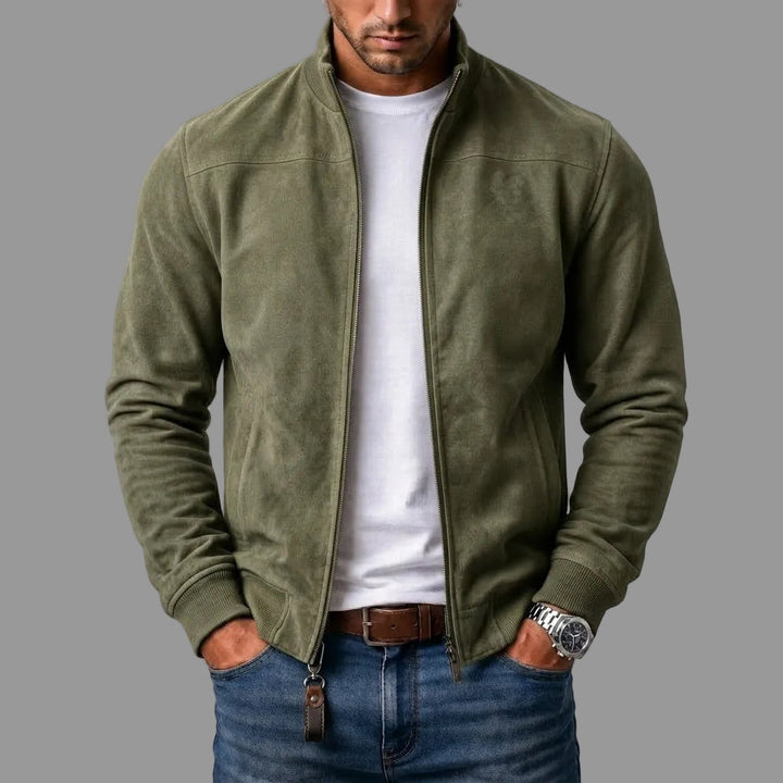 Brayden - Bomber Jacke Aus Wildleder