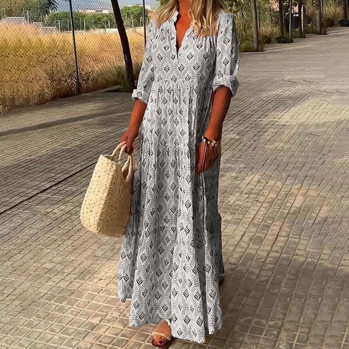 Kadence – Boho Print Langarmkleid