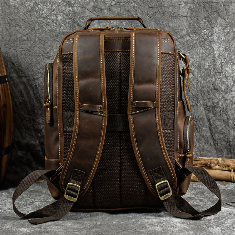 SummitCarry – Vintage Reiserucksack Aus Rindsleder