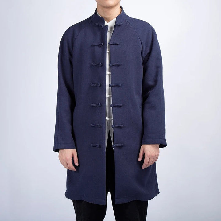 Nahim - Klassische Und Lange Windbreaker Jacke