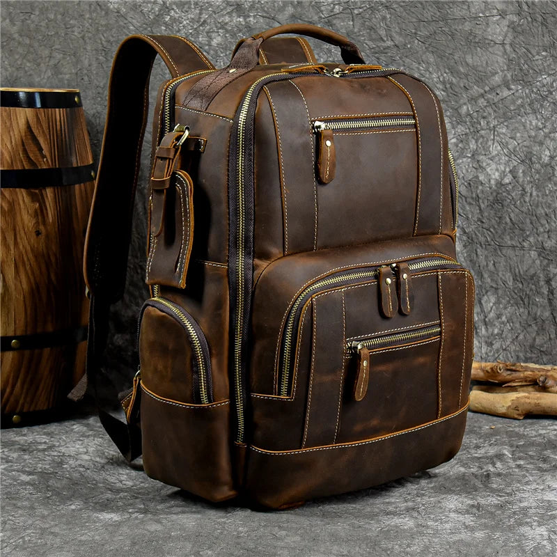 SummitCarry – Vintage Reiserucksack Aus Rindsleder