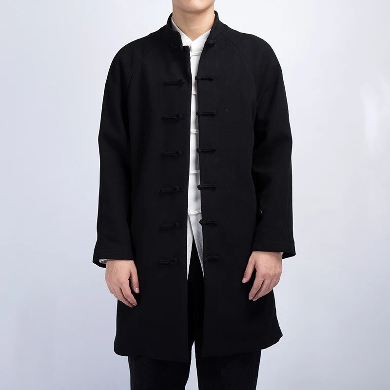 Nahim - Klassische Und Lange Windbreaker Jacke