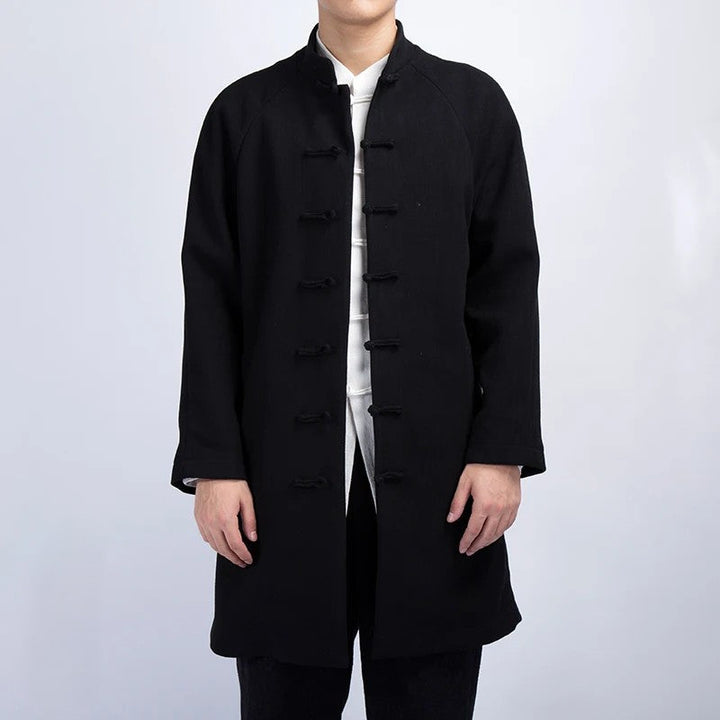 Nahim - Klassische Und Lange Windbreaker Jacke