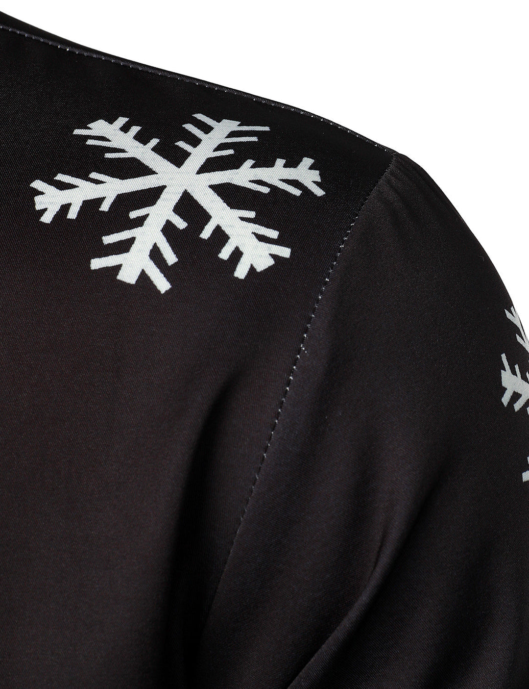 Mathan – Herren Weihnachtsmann-Hemd mit Knöpfen, schwarz, humorvolles Langarmshirt