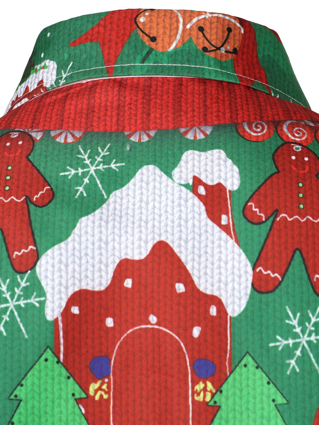 Grant – Lustiges Weihnachtsoutfit für Herren Festliche Party  Langärmeliges Hemd