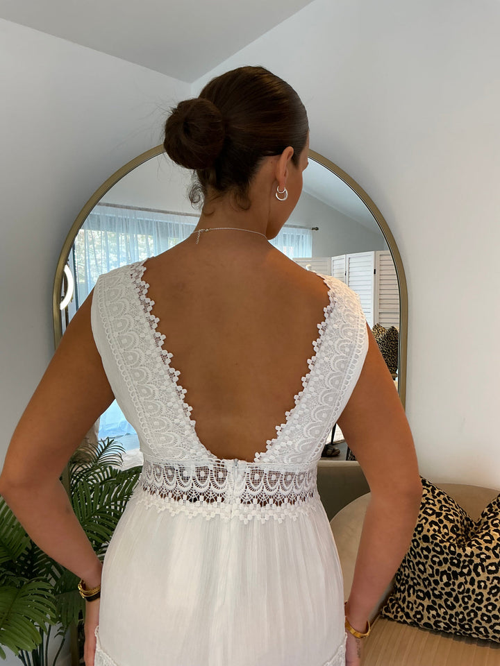 Clothilde – Langes Sommer Kleid Aus Häkelstoff