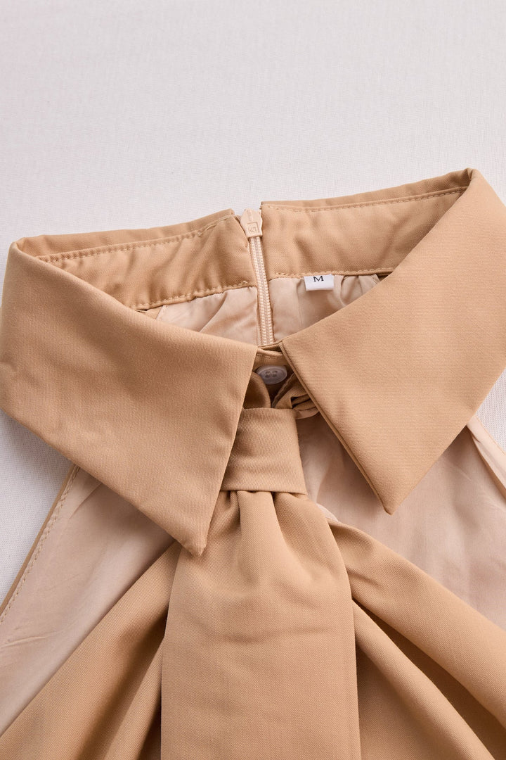 Yerin – Ärmellose Bluse mit Schleife