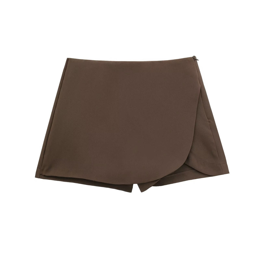 Shavina – Mini-Skort Mit Hoher Taille Und Wickeloptik