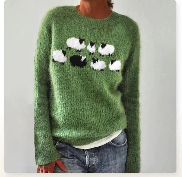 Isabellaa - Handge Fertigt Woll Pullover