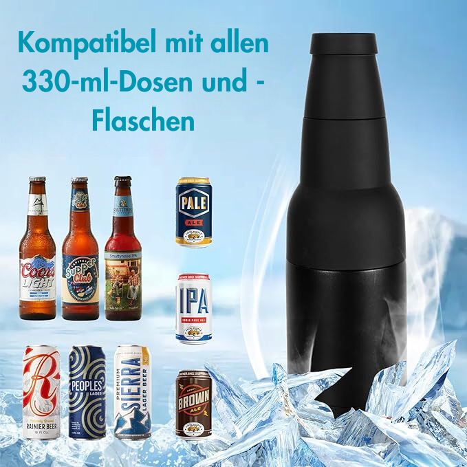 Bierflaschen- und Dosenkühler mit Bieröffner