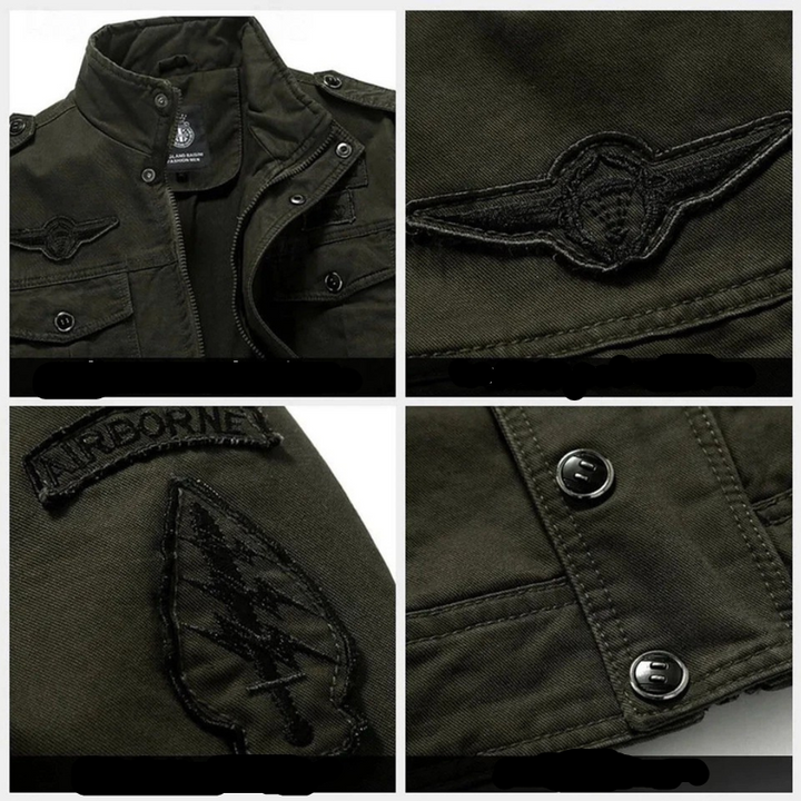 Gusztav – Strukturierte Militär Jacke