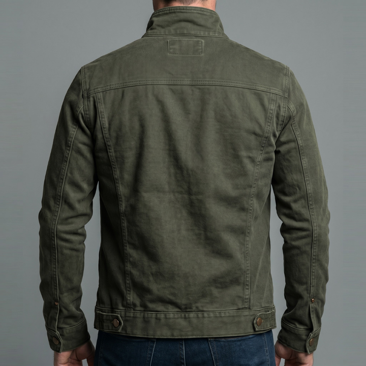 Narick – Lässige Jeansjacke MIT Reißverschluss