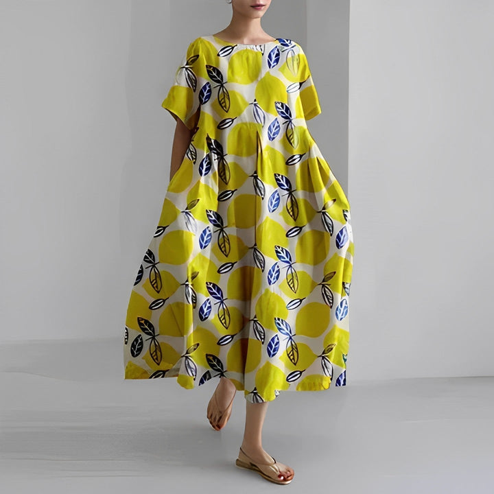 Adelia - Bohème Kleid Mit Blumenmuster