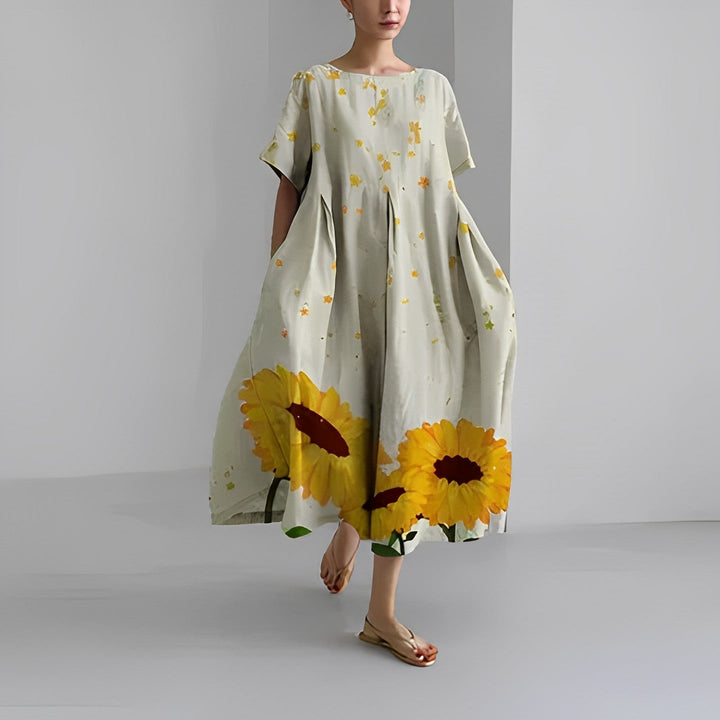 Adelia - Bohème Kleid Mit Blumenmuster