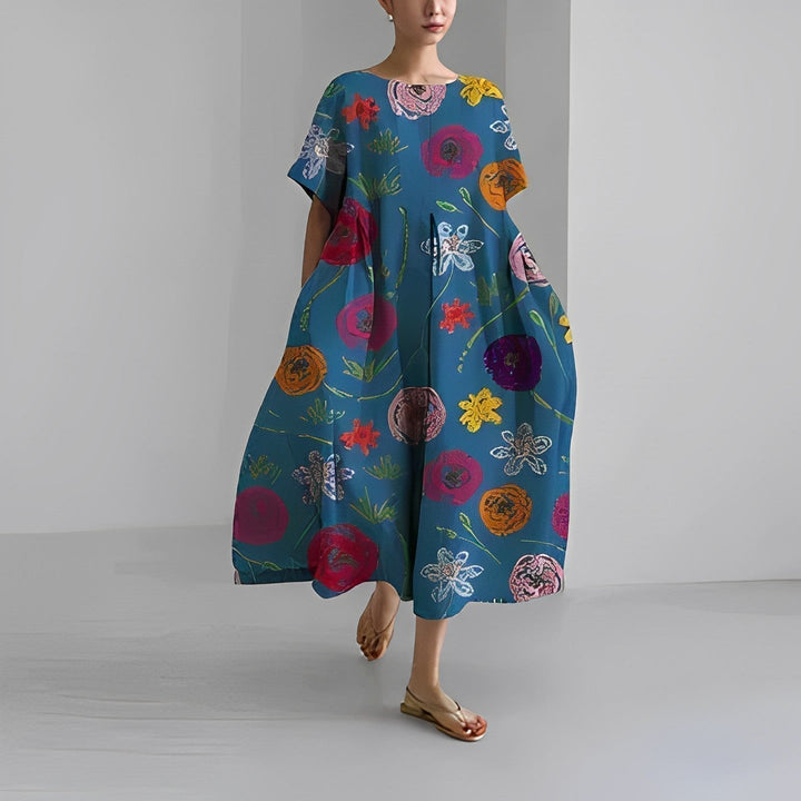 Adelia - Bohème Kleid Mit Blumenmuster