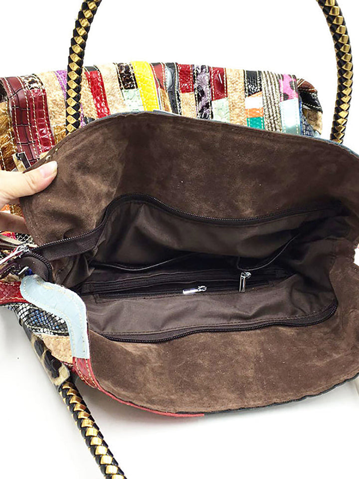Mishahna - Modische Farbenfrohe Handtasche im Western Stil