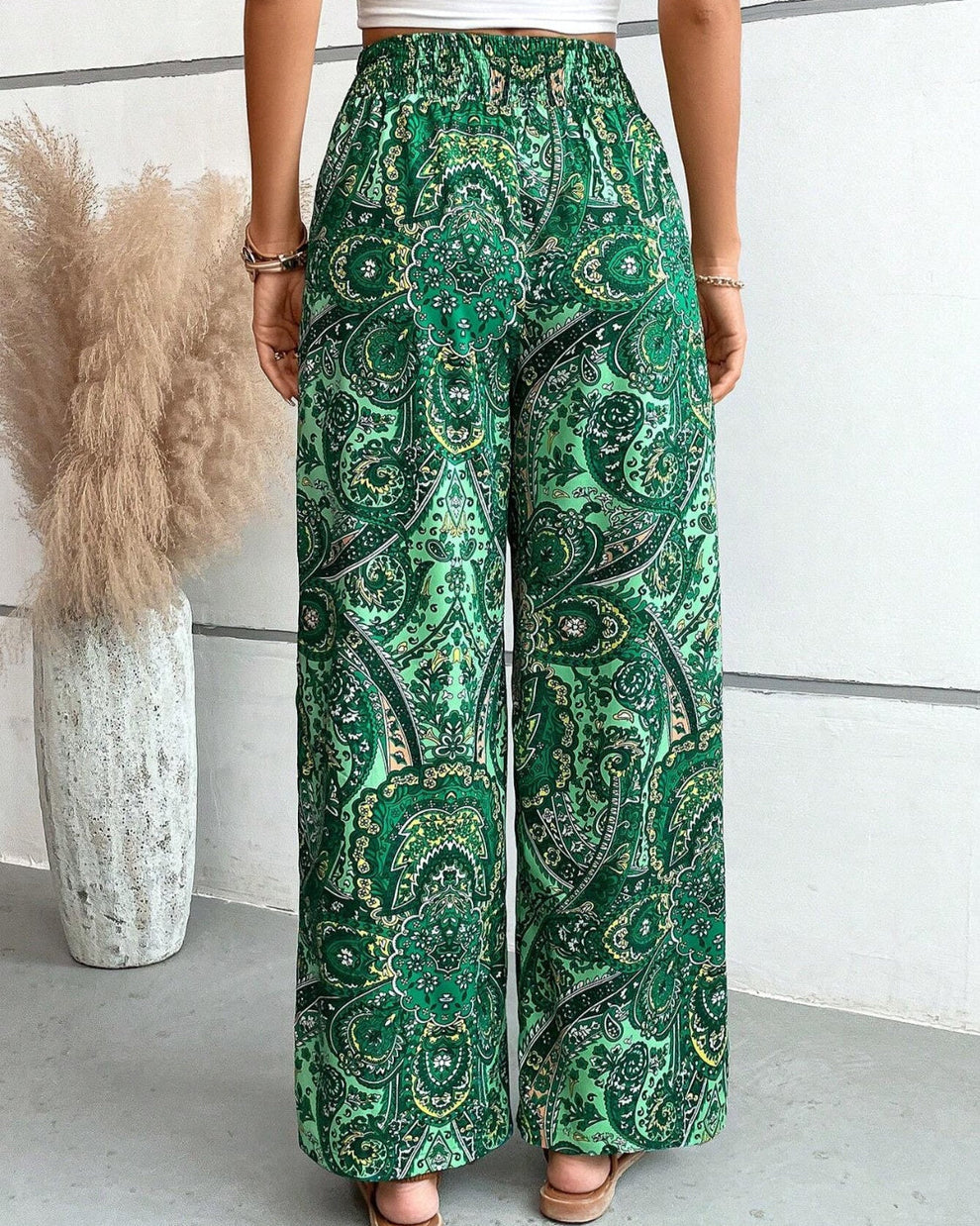 Narella - Weite Hose Mit Paisley Drucken