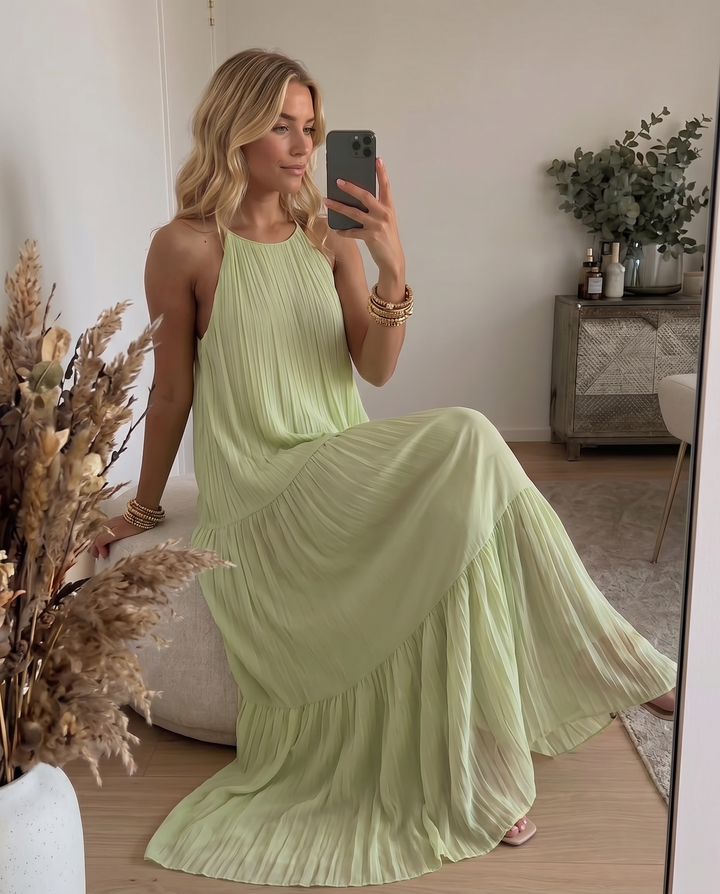 Frazier – Ärmelloses Maxikleid mit Falten