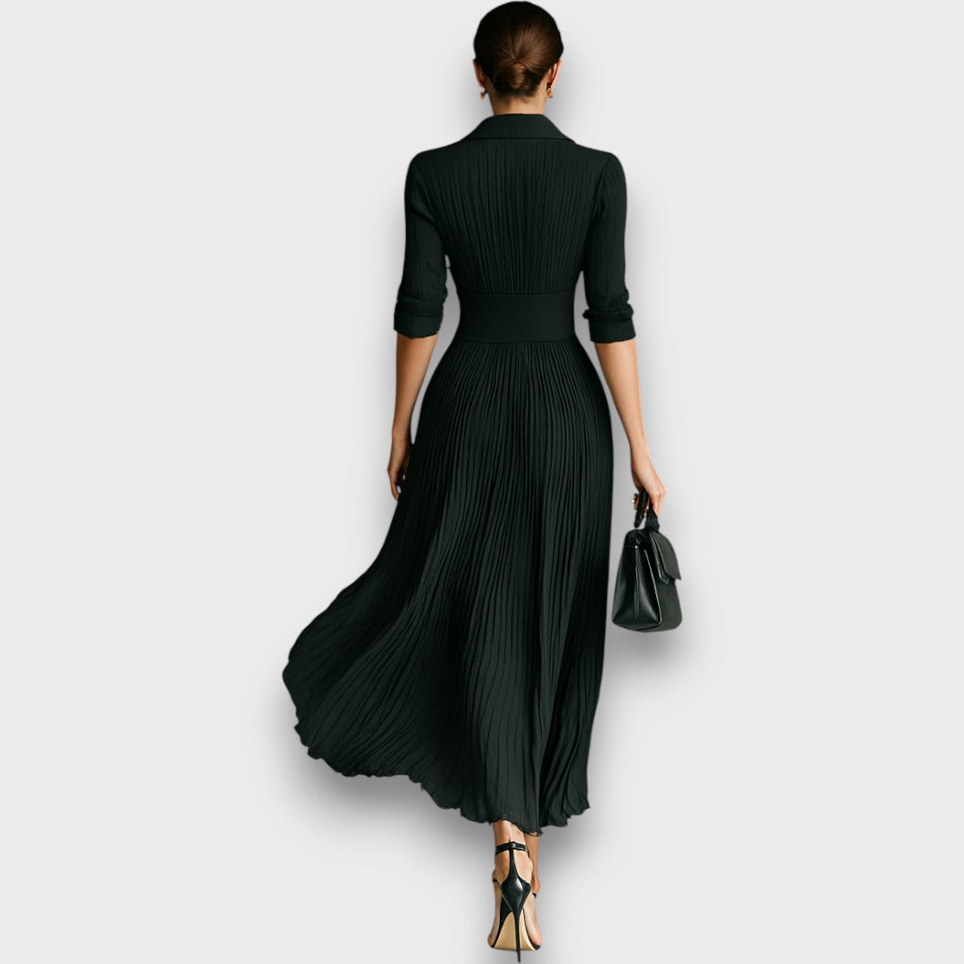 Adreena – Maxikleid Mit V-Ausschnitt Und Knöpfen