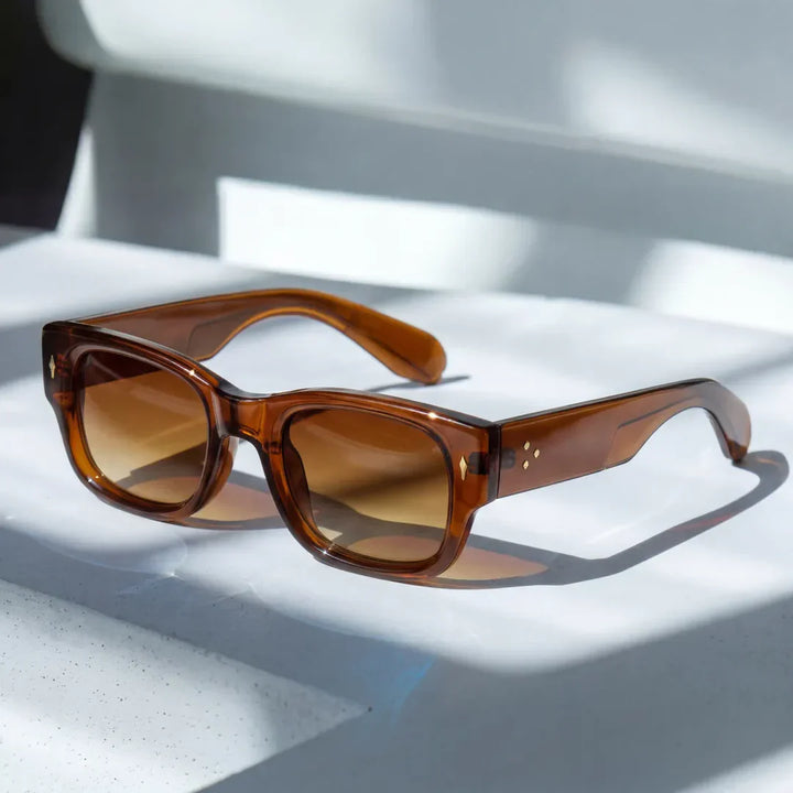 Milo – Sonnenbrille mit Quadratischem Rahmen und Getönten Gläsern