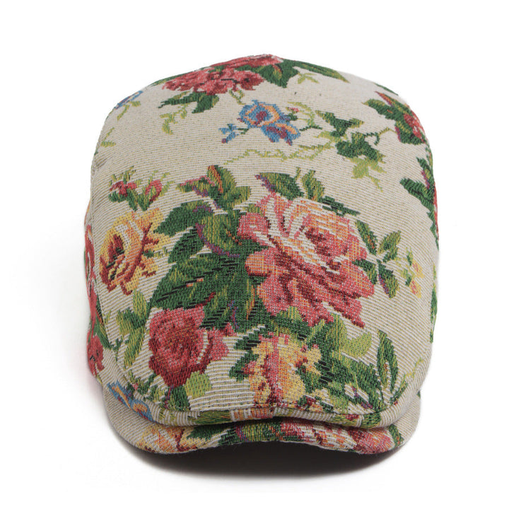 Sekou -Flache Mütze mit Blumenmuster