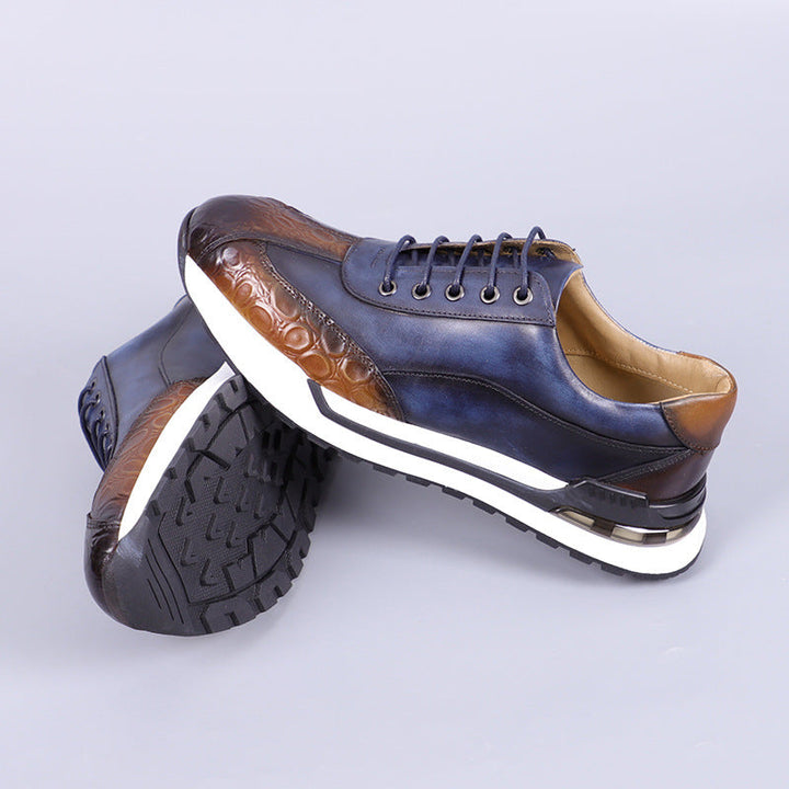 Hitmayer – Schnürbare Leder Turnschuh