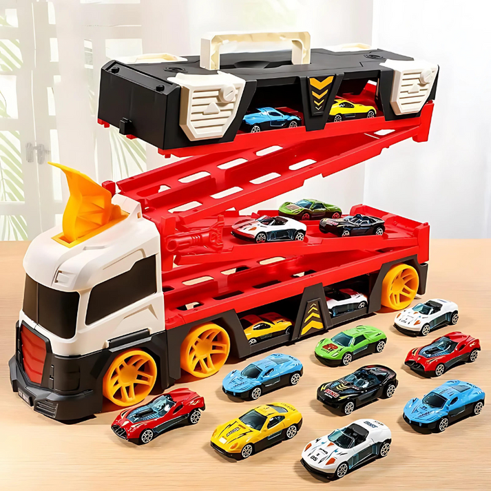 MechTrack – Vielseitiger Transformator-Lkw mit Rennstrecke