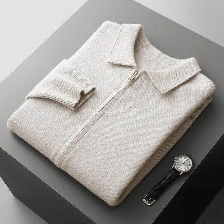 Keelon – Eleganter Woll Pullover Mit Reißverschluss