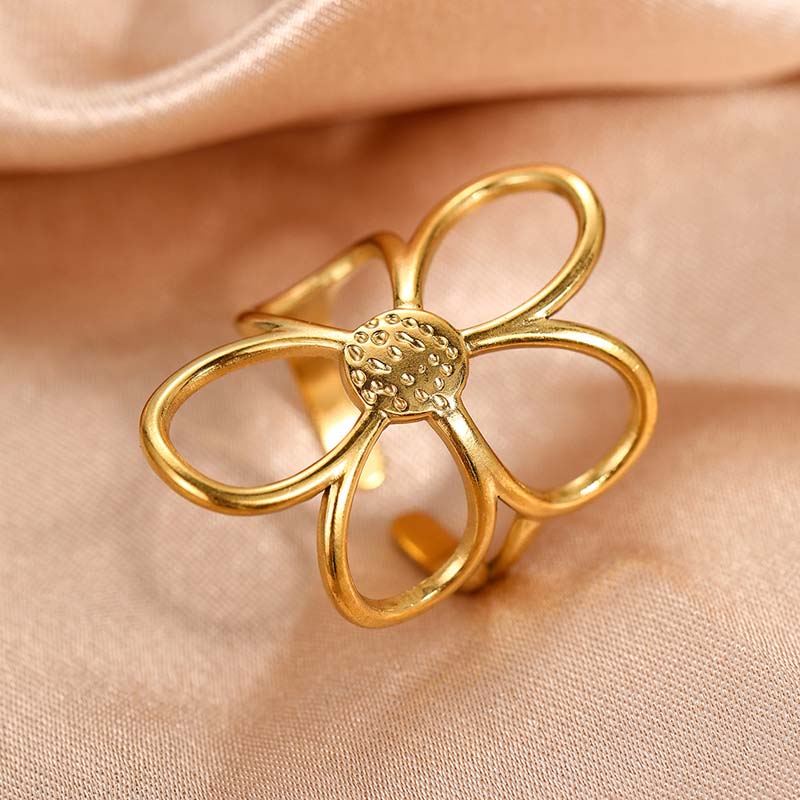 Meloni – Verstellbarer Ring Im Gänseblümchen-Gestaltung