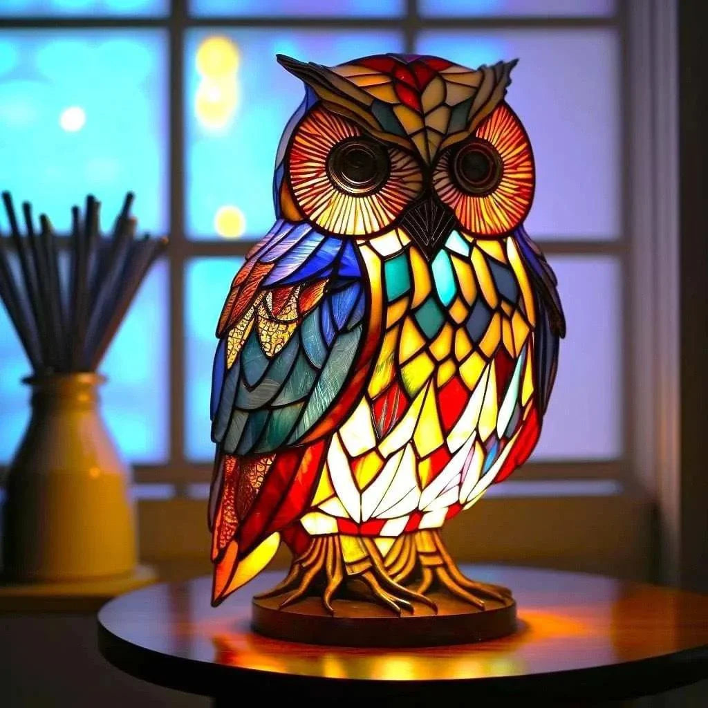 OwlGrace – Elegante Eulen Tischleuchte