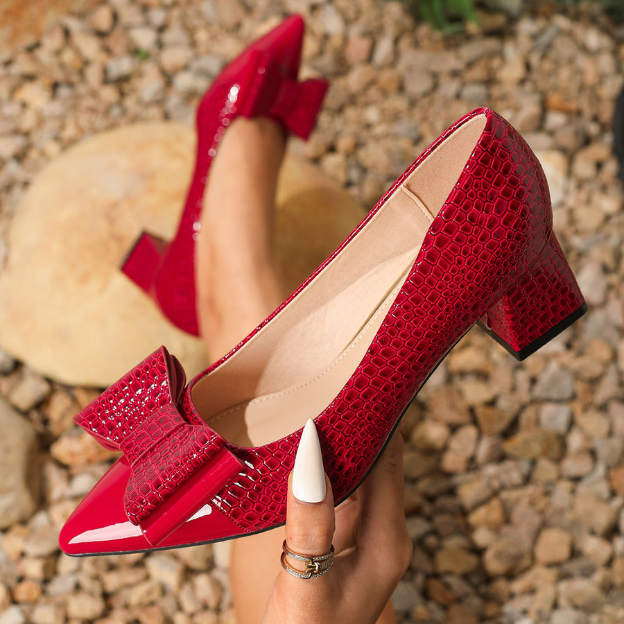 Niliya – Schuhe Mit Spitzer Zehenpartie Und Schleife
