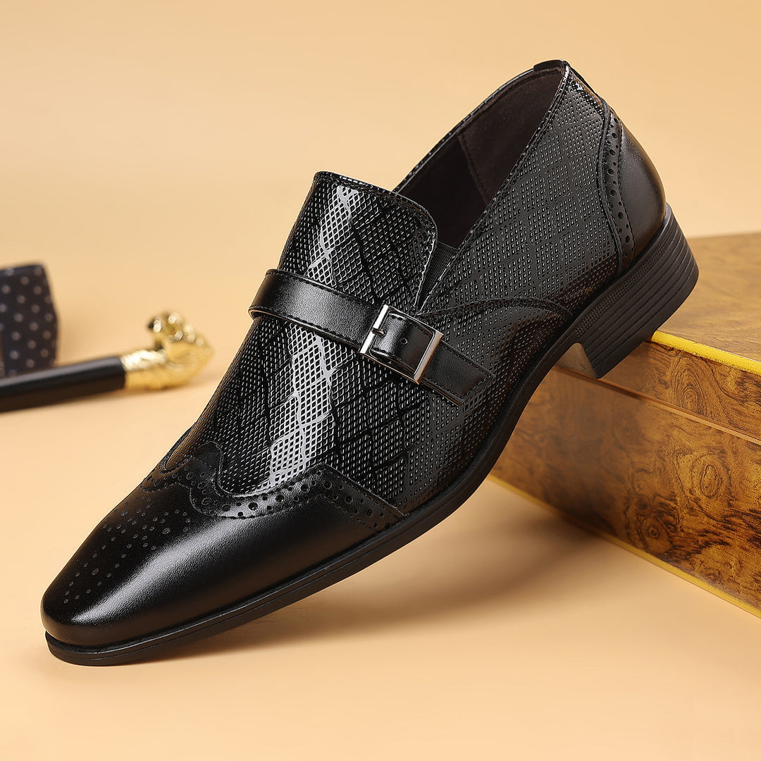 Pastor – Leder Schnalle Kleid Schuhe