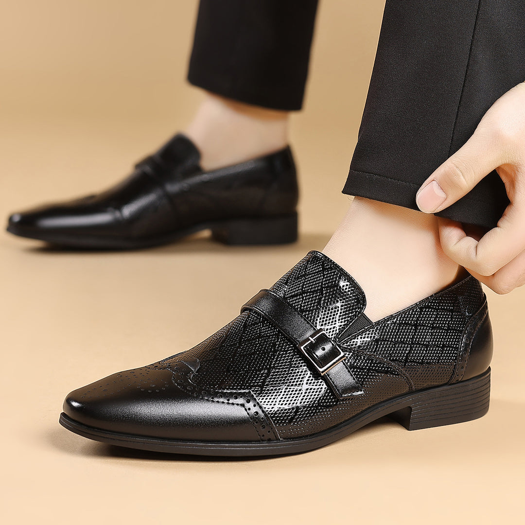 Pastor – Leder Schnalle Kleid Schuhe