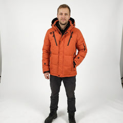 Alaxis – Daunenjacke mit Kapuze und Reißverschlusstaschen