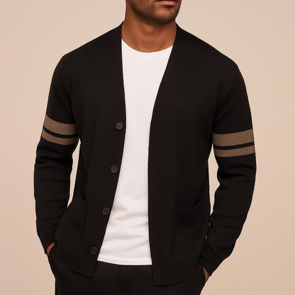 Seamus – Lässiger Strickjacke Mit Knopfleiste