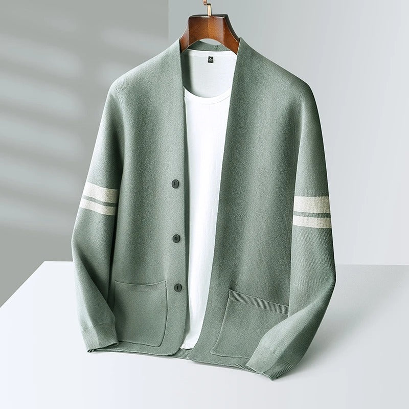 Seamus – Lässiger Strickjacke Mit Knopfleiste