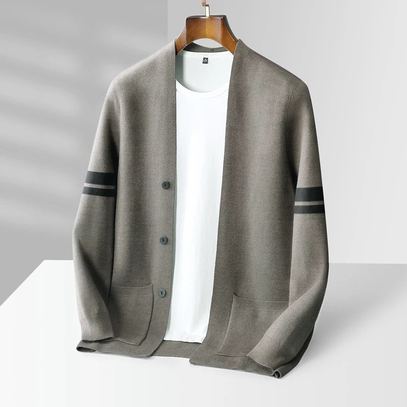Seamus – Lässiger Strickjacke Mit Knopfleiste