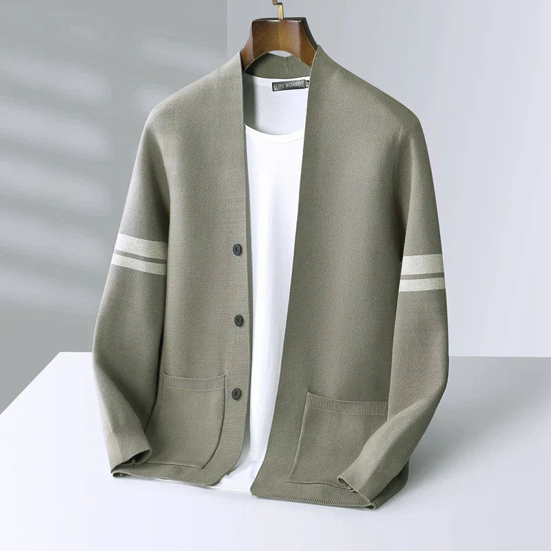 Seamus – Lässiger Strickjacke Mit Knopfleiste