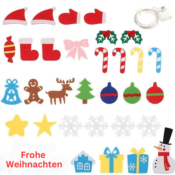 TreeTastic – DIY-Filz Weihnachtsbaum-Setz