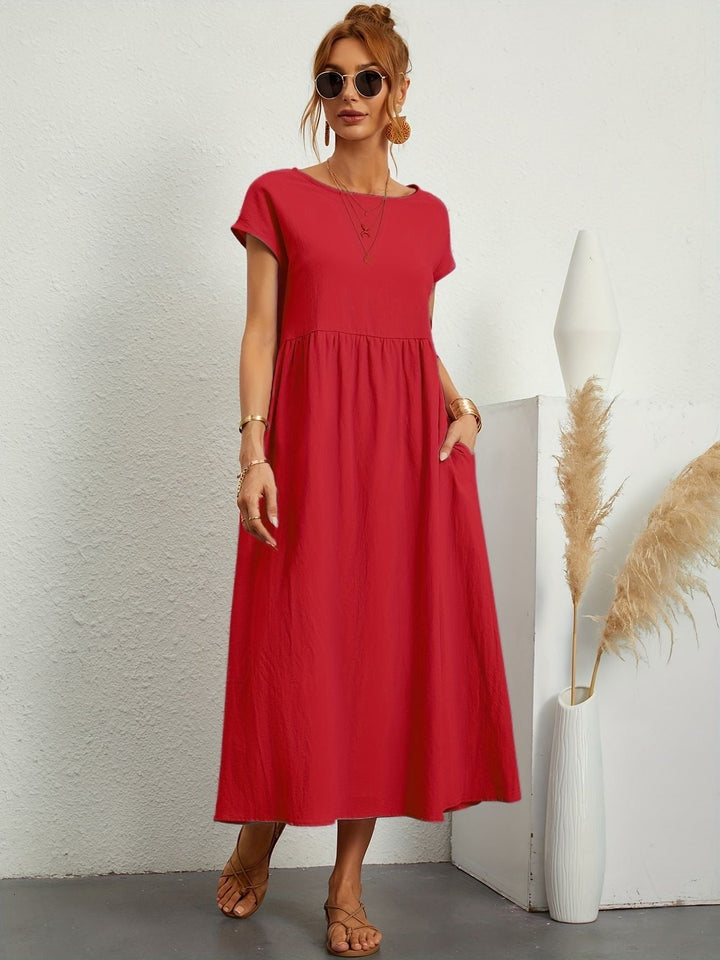 Jessica - Lässiges Leinen Kleid
