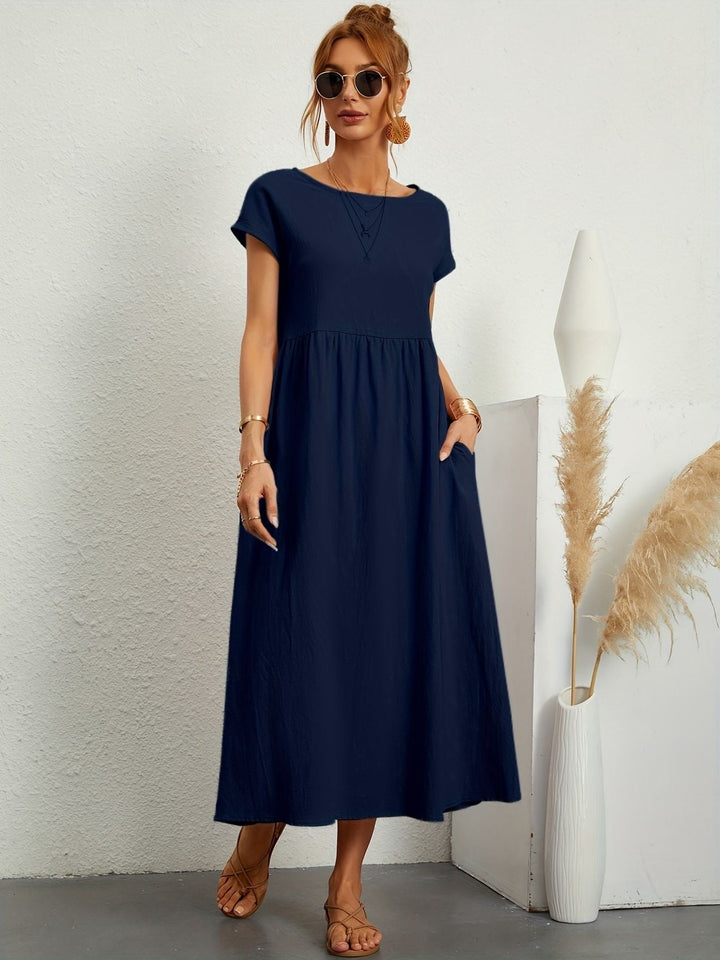 Jessica - Lässiges Leinen Kleid
