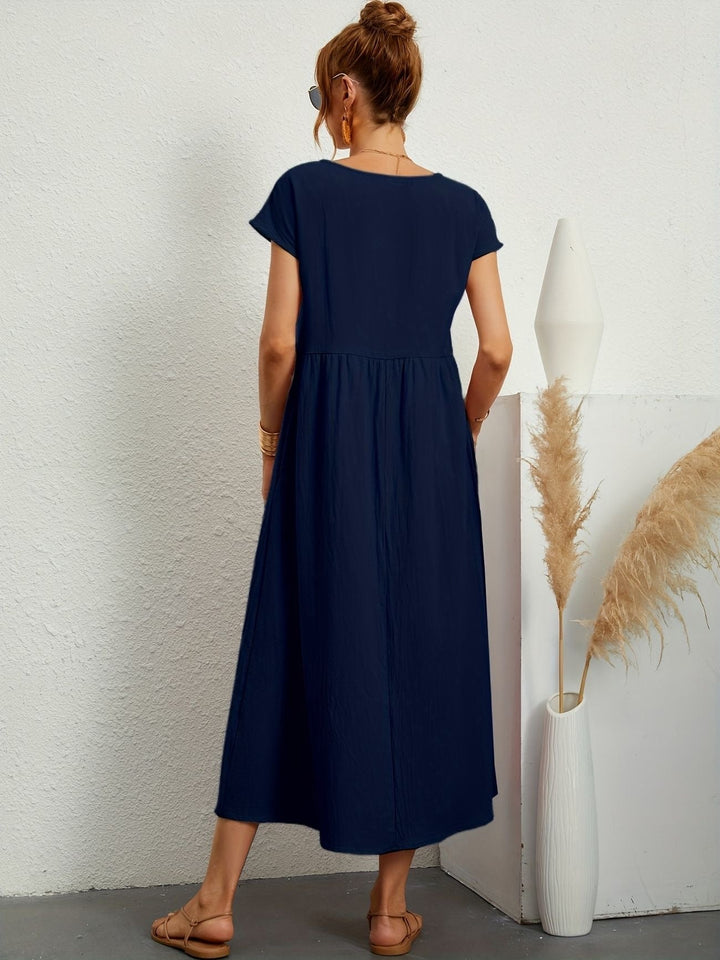 Jessica - Lässiges Leinen Kleid