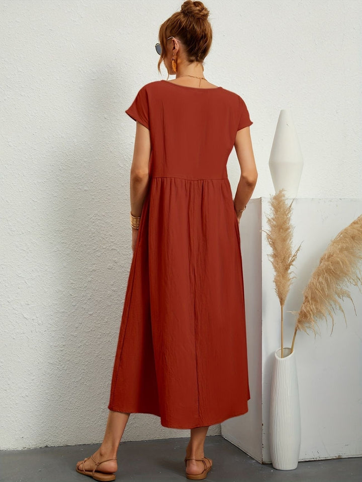 Jessica - Lässiges Leinen Kleid